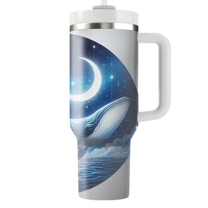 Starlit Whale Journey  Tumblers With Lids