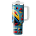 Bold Triangle Patterns  Travel Tumblers