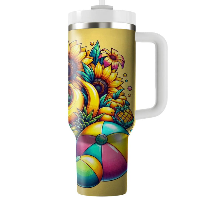 Vivid Summer Vibes Travel Tumblers