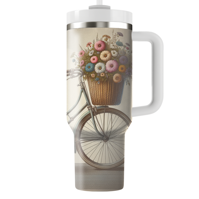 Vintage Bicycle Ride  Tumbler Cups