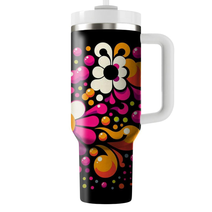 Funky Retro Polka Dots  Tumbler Cups