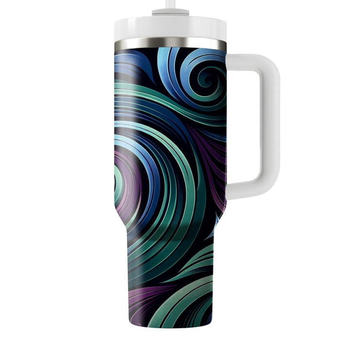 Sophisticated Abstract Swirl Pattern  Decorative Tumblers