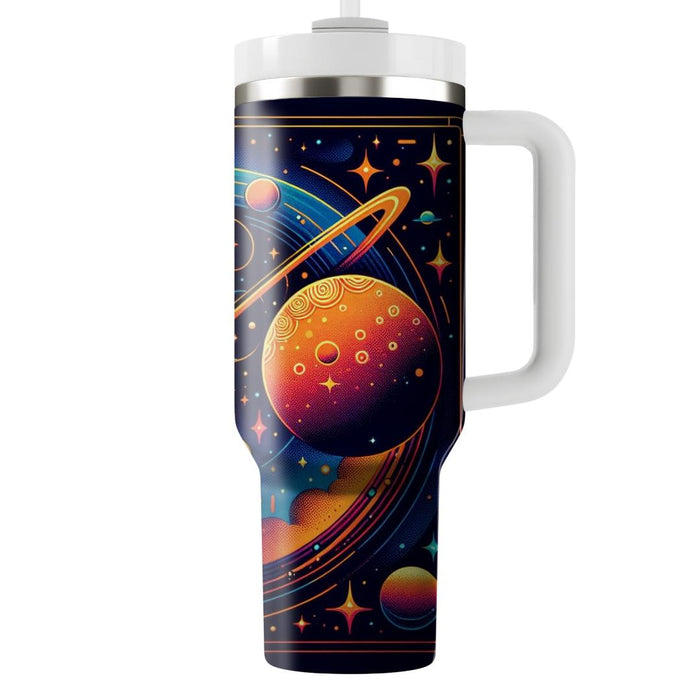 Retro Galactic  Unique Tumblers