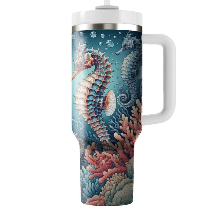 Undersea Seahorse Ballet  Personalized Tumblers