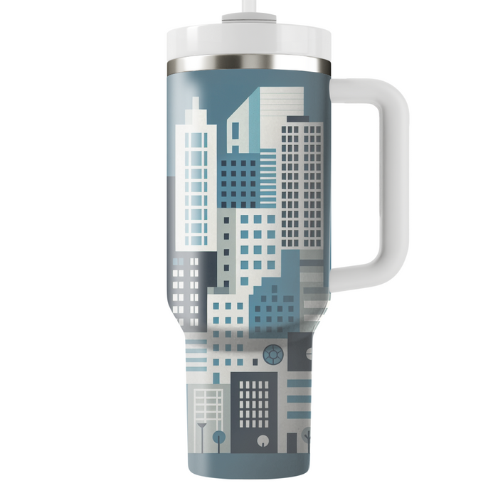 Geometric Cityscape  Decorative Tumblers