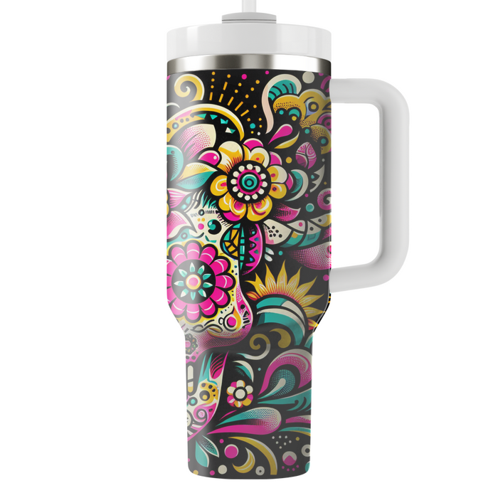 Funky Fiesta - Day Of The Dead  Custom Tumblers