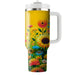 Sunny Flower Fields  Unique Tumblers