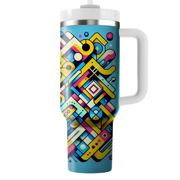 Bright Geometric  Travel Tumblers