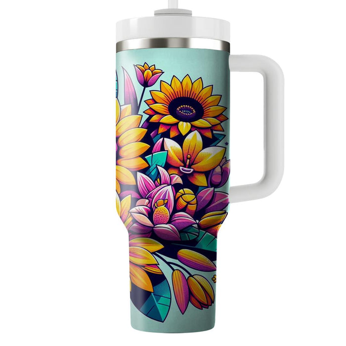 Floral Fusion  Decorative Tumblers