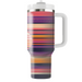 Retro Striped Sunset Unique Tumblers