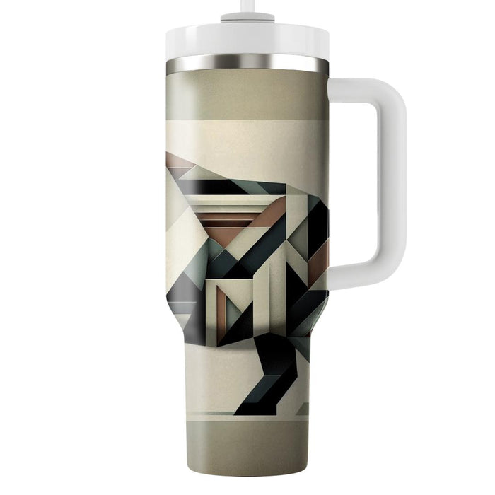 Geometric Rhino Strength  Travel Tumblers