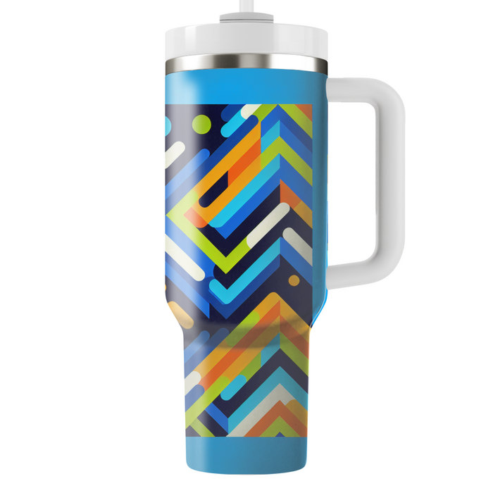 Abstract Zigzag Motion  Unique Tumblers