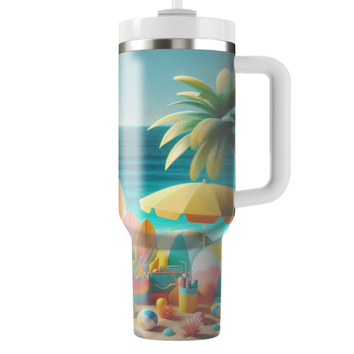 Summer Beach Retreat  Personalized Tumblers