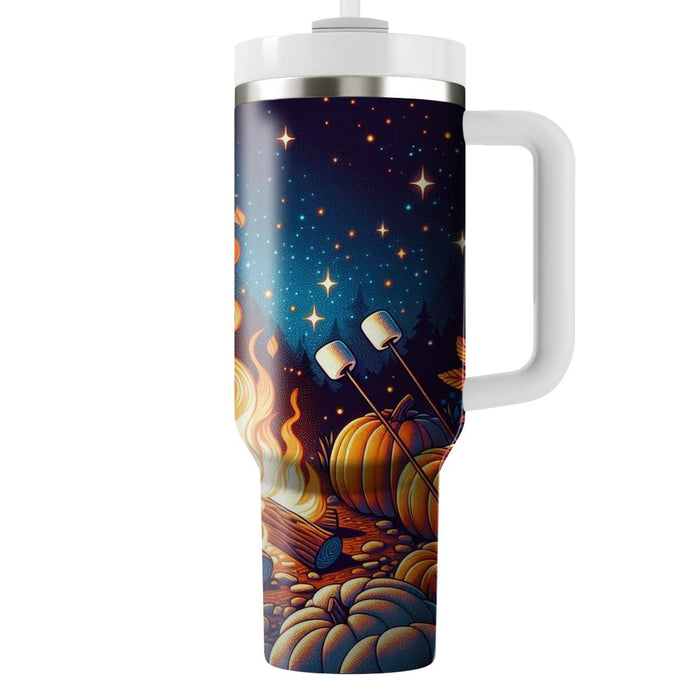 Autumn Campfire Night Tumblers With Lids