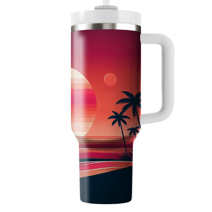 Sunset Silhouette Serenity  Unique Tumblers