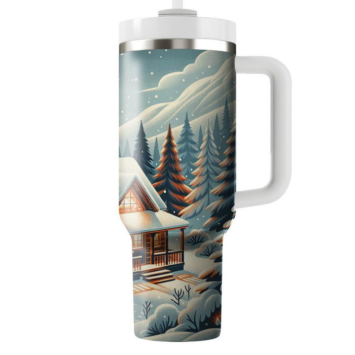 Winter Cabin Escape  Custom Tumblers