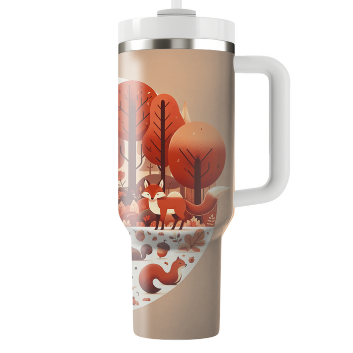 Autumn Woodland Creatures  Personalized Tumblers