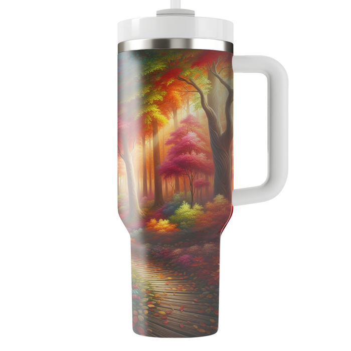 Autumn Forest Path  Travel Tumblers