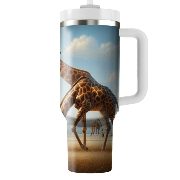 Gentle Giraffe Grace  Decorative Tumblers