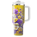 Vibrant Pansy Parade  Custom Tumblers