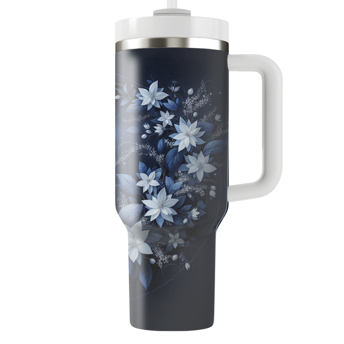 Midnight Floral Dream  Travel Tumblers