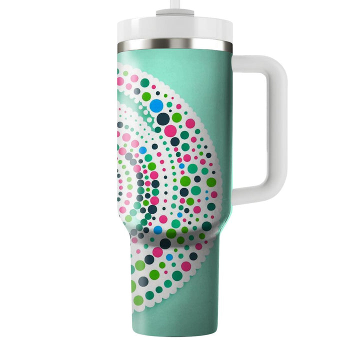 Quirky Spiral Dot  Tumblers With Lids