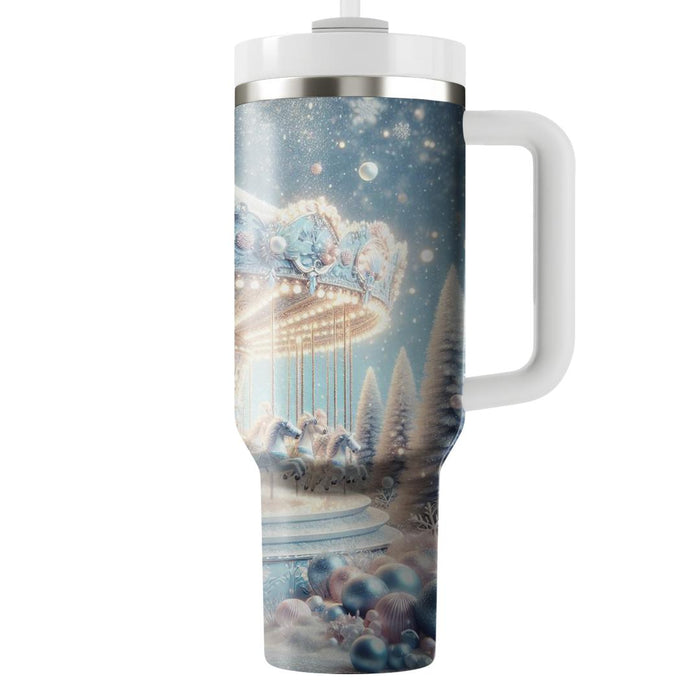 Winter Wonderland Carousel  Custom Tumblers