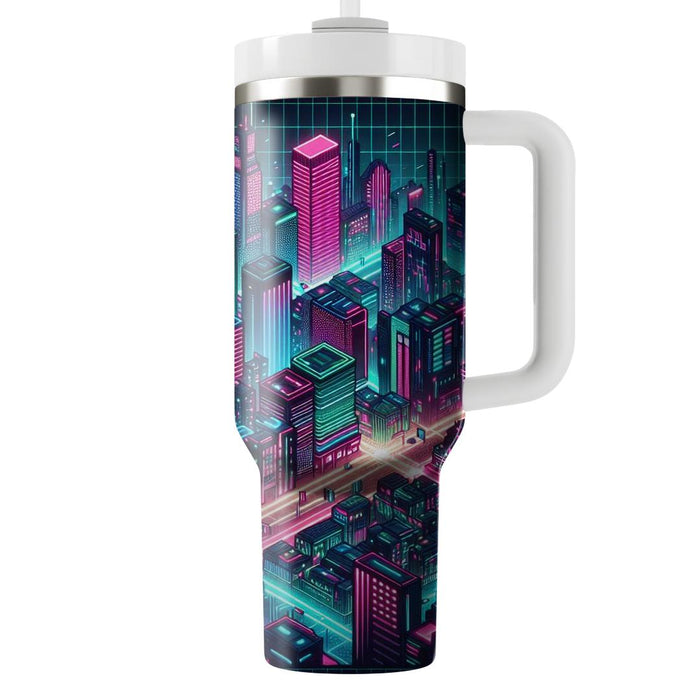 Techno City  Travel Tumblers