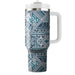 Stitched Denim Pattern  Insulated Tumblers