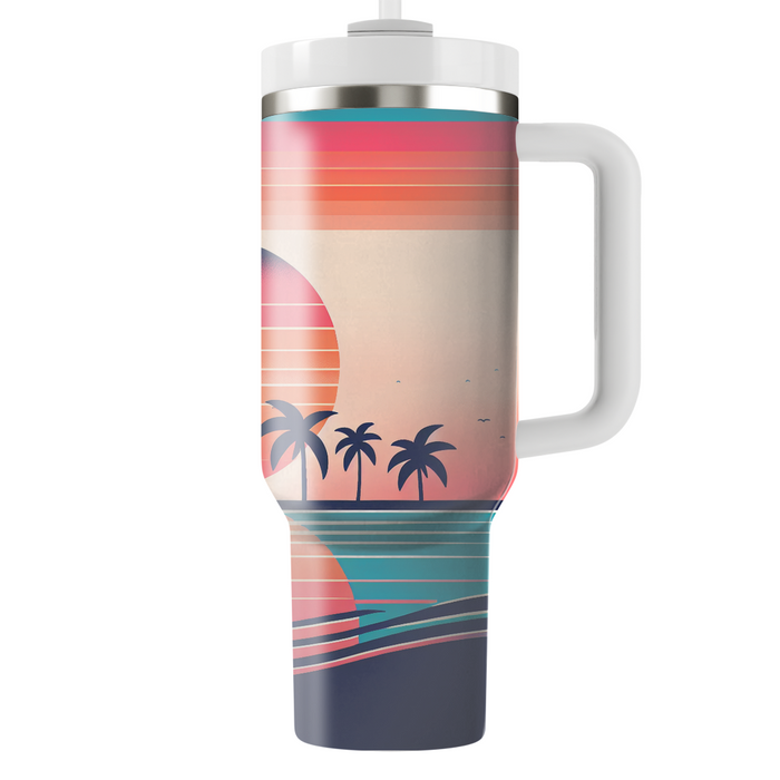 Sunset Beach  Tumblers With Lids