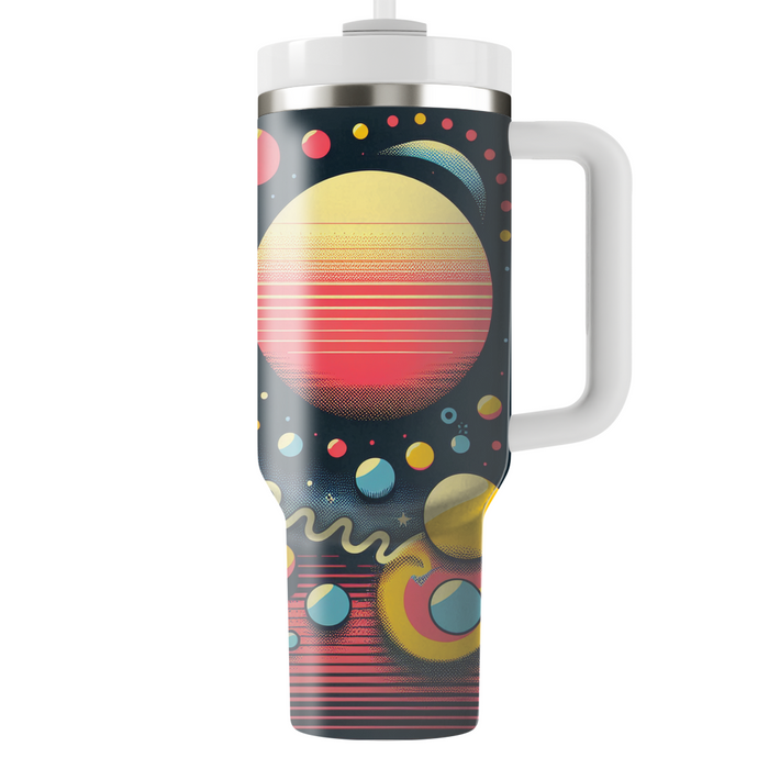 Retro Polka Burst  Personalized Tumblers