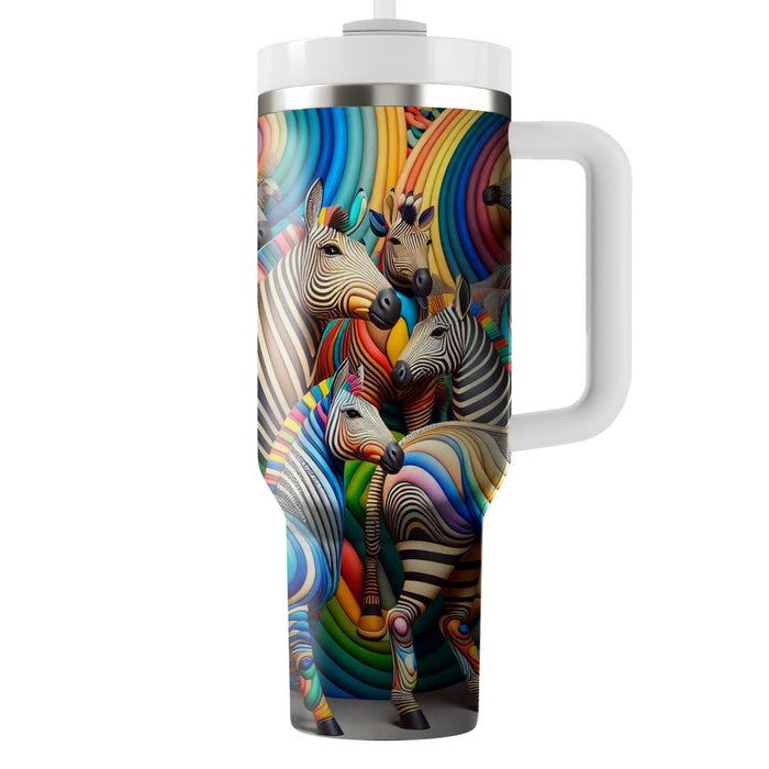 Zany Zebra Patterns  Personalized Tumblers