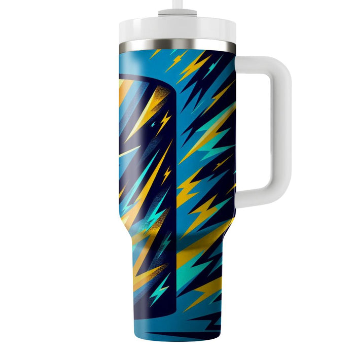 Retro Lightning Bolt  Travel Tumblers