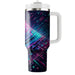 Futuristic Neon Triangles  Insulated Tumblers