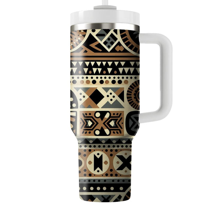 Bold African Tribal Print  Decorative Tumblers