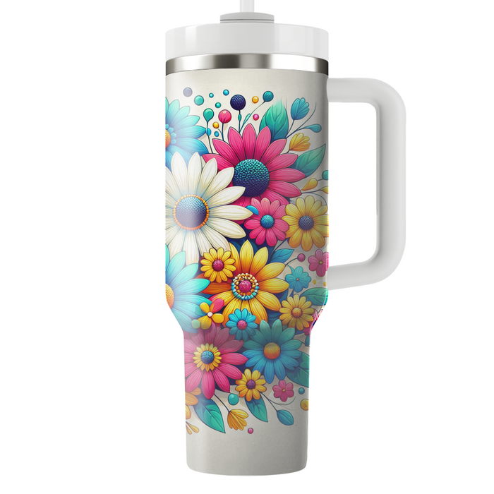 Bright Floral Medley  Travel Tumblers