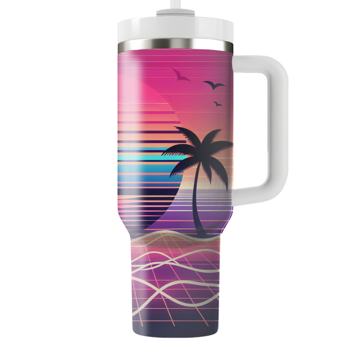 Synthpop Sunset  Custom Tumblers