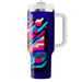 Retro Neon Rainbow  Travel Tumblers