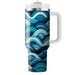 Geometric Ocean Waves  Insulated Tumblers