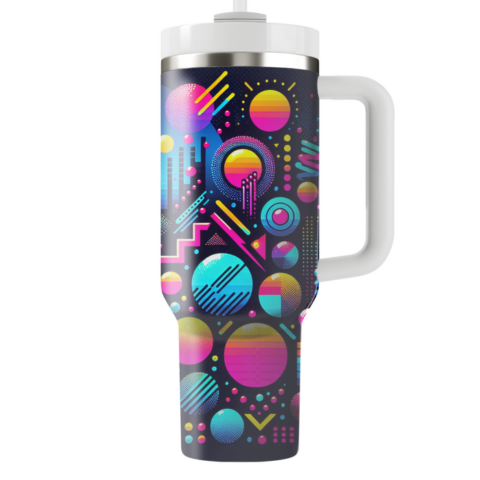 Retro Neon Dots  Tumbler Cups