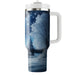 Winter's Silver Night  Travel Tumblers