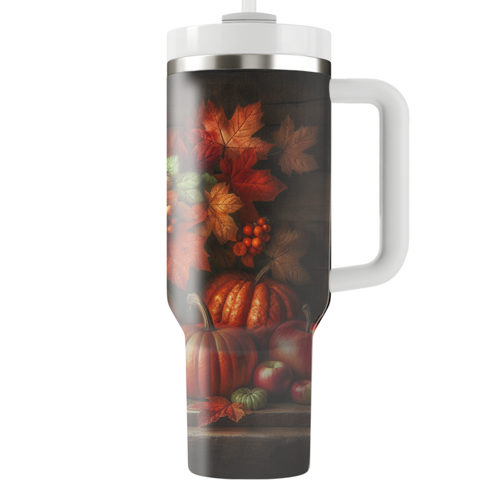 Autumn Cozy Harvest  Travel Tumblers