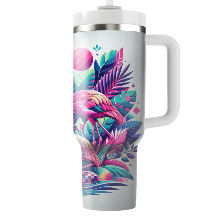 Funky Flamingo Fever Custom Tumblers