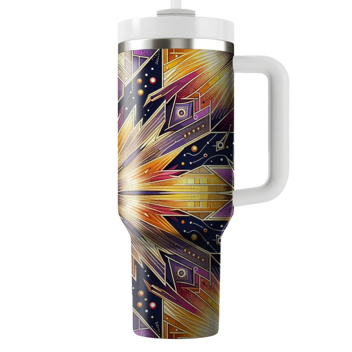 Geometric Radiant Starburst  Unique Tumblers