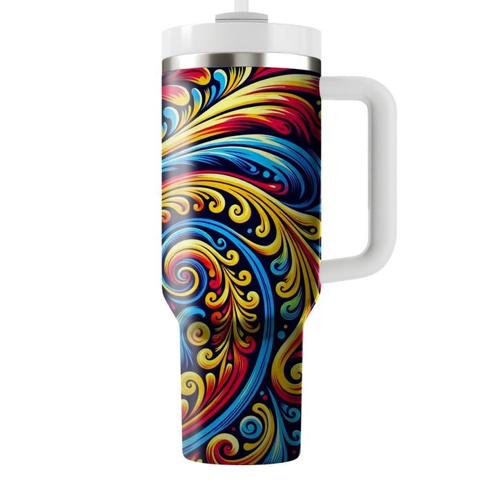 Vibrant Tie-dye Swirls  Insulated Tumblers