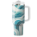 Geometric Wave Serenity  Custom Tumblers