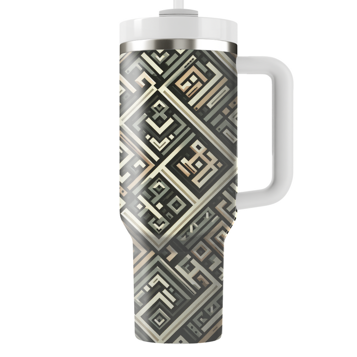 Woven Diamond Texture  Insulated Tumblers