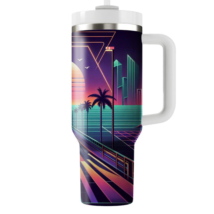 Synthwave Highway  Tumbler Cups