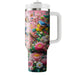 Spring Garden Fauna Tumblers With Lids