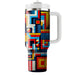 Artistic Retro Squares  Decorative Tumblers